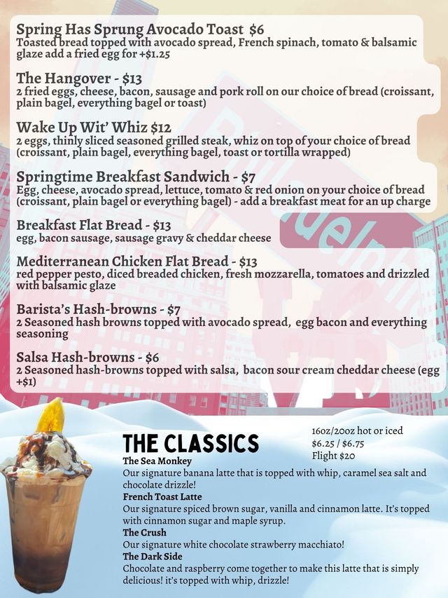 Pot Heads Coffee House - Menu